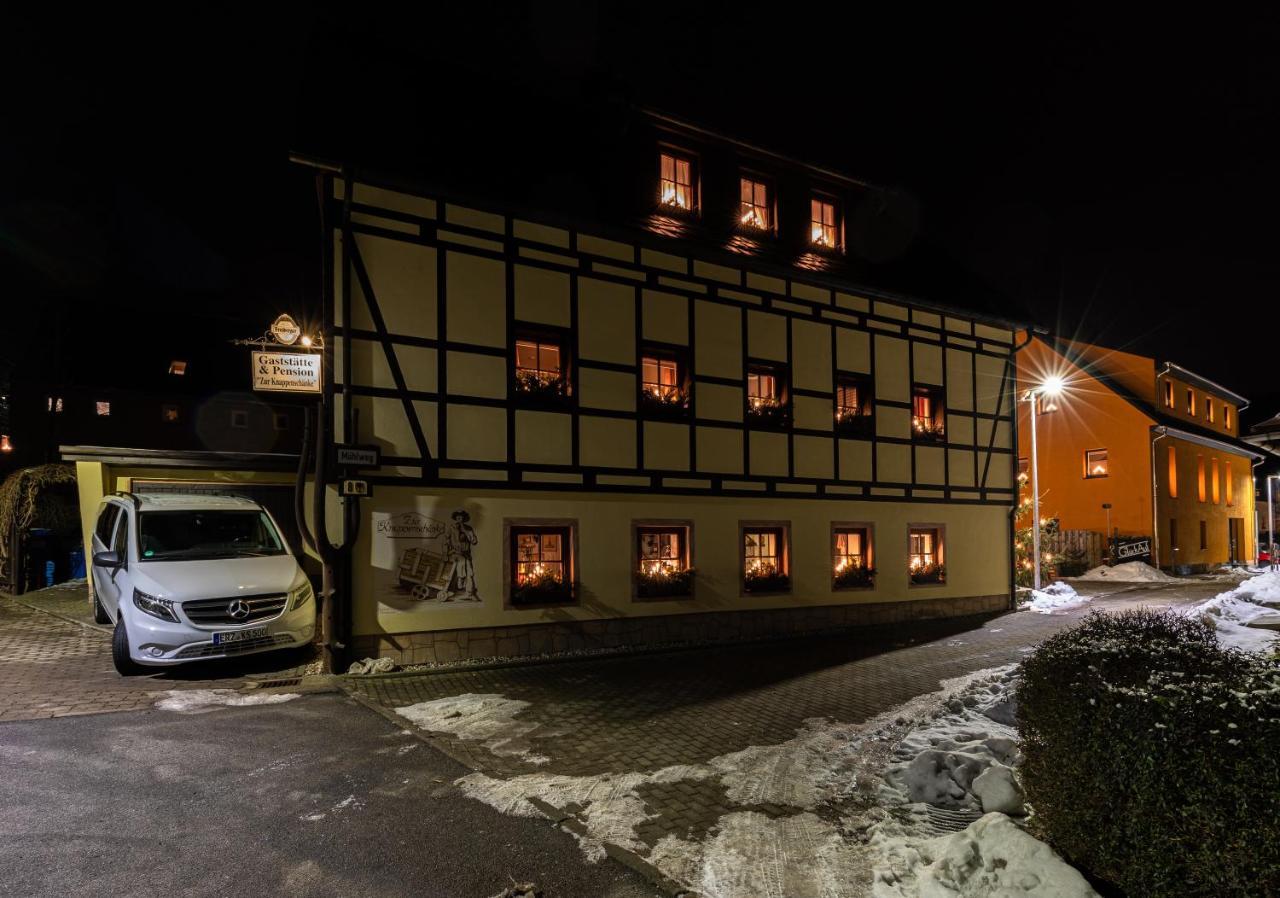 Pension Und Gaststaette Zur Knappenschaenke Thermalbad Wiesenbad Buitenkant foto